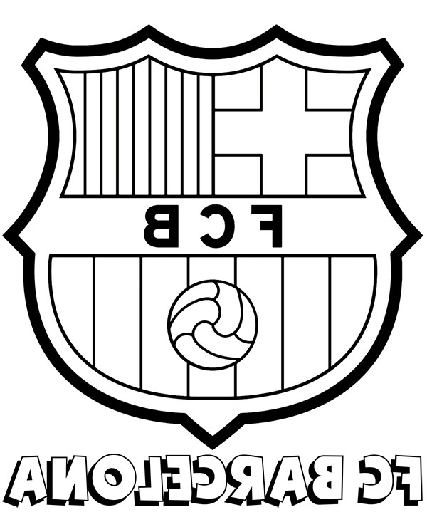Coloriage Barcelone Unique Collection Fc Barcelona Logo Coloring Pages Sketch Coloring Page