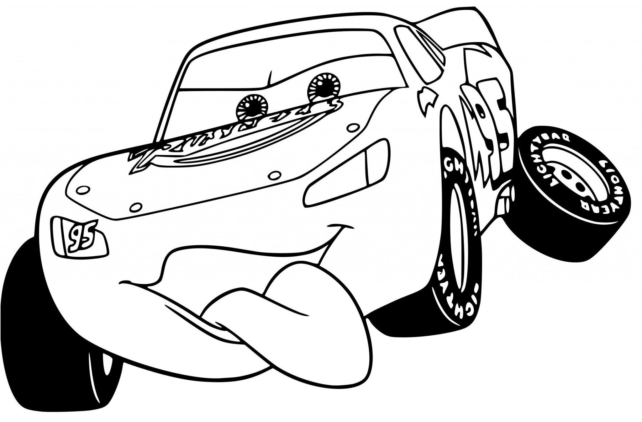 Coloriage Voiture Flash Mcqueen A Imprimer Gratuit Coloriage Voiture ...