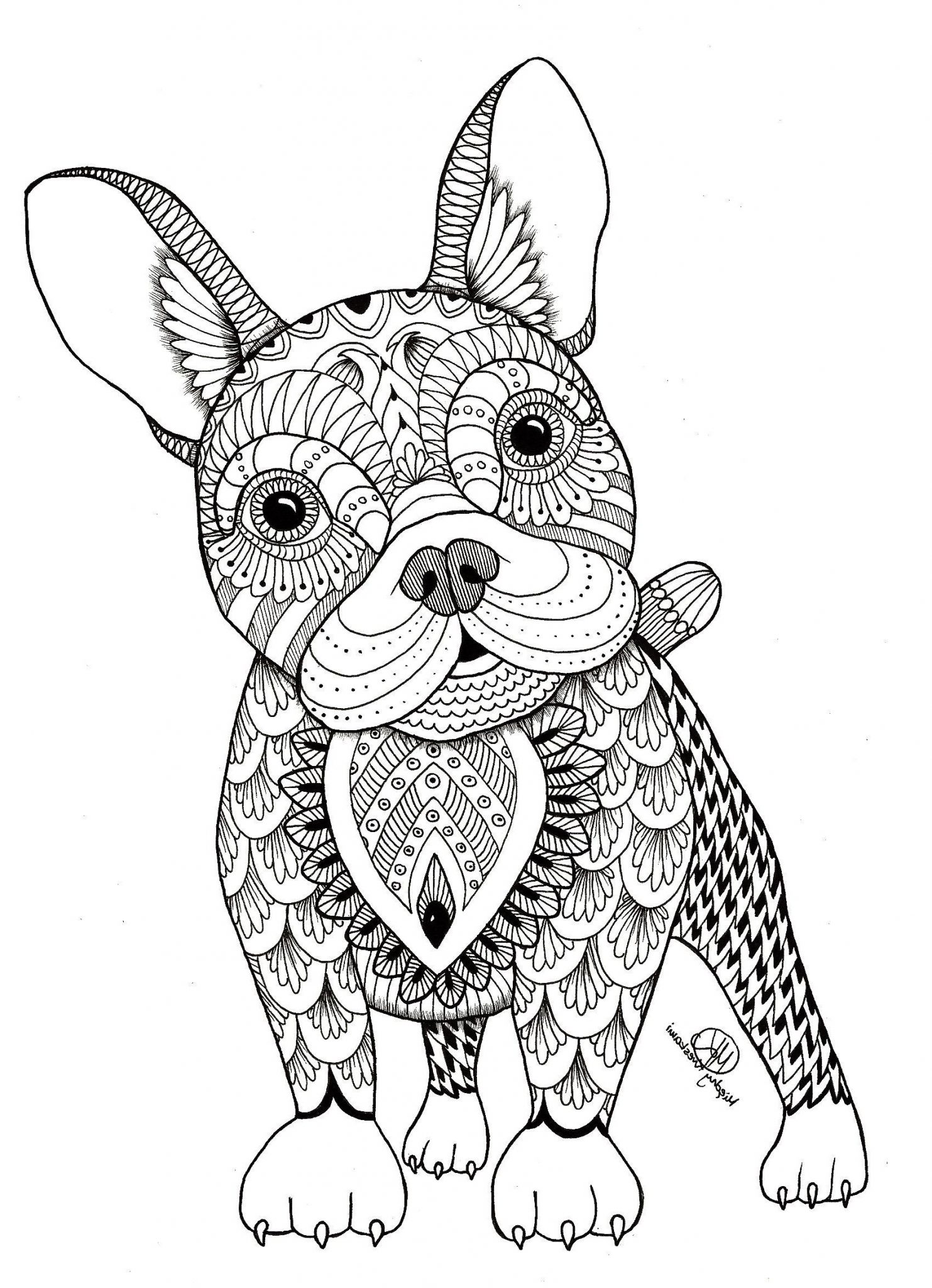 15 Unique De Coloriage Mandala Chien Image  Coloriage  Coloriage