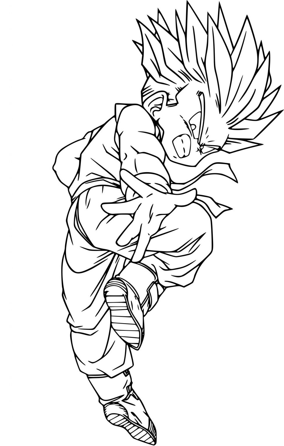  Dessin   Colorier Dragon Ball Super Beau Photos Coloriage 