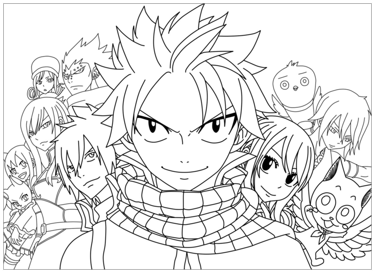 Fairy Tail Coloriage Bestof Photos Fairy Tail to Print for Free Fairy Tail Kids Coloring Pages