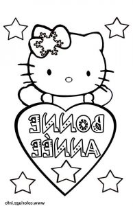 Coloriage Bonne Annee Impressionnant Photographie Coloriage Bonne Annee Hello Kitty Dessin