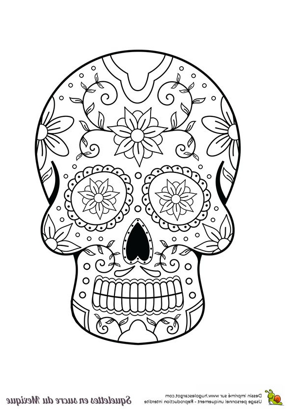 Coloriage Halloween Tete De Mort Cool Photographie 17 Best Images About Tête De Mort Mexicaine On Pinterest