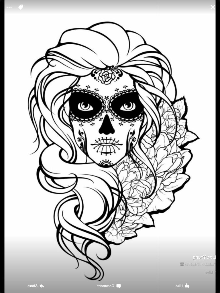 Coloriage Halloween Tete De Mort Impressionnant Image Coloriage Tete De