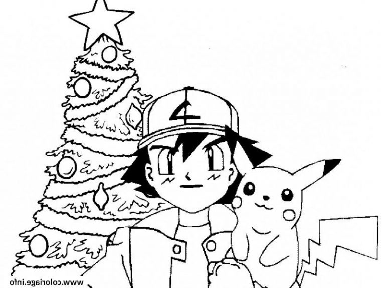 15 Élégant De Coloriage Pikachu Noel Images  Coloriage  Coloriage