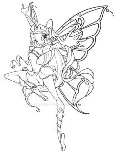 Coloriage Stella Luxe Photographie Winx Club Stella Enchantix Coloring Pages