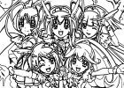 Force Dessin Inspirant Photos Glitter force Five Girls Coloring Page