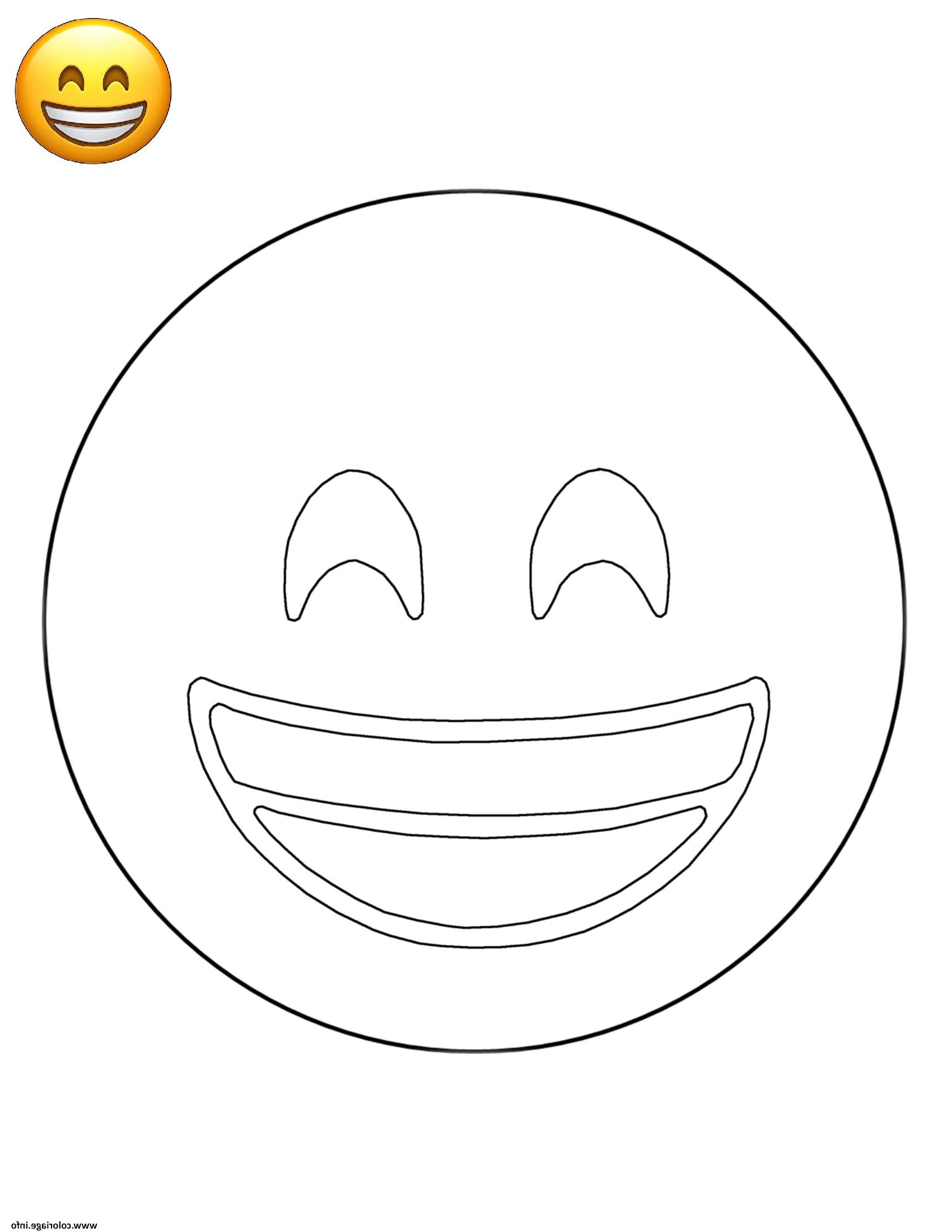 Coloriage Emoji A Imprimer Bestof Photographie Coloriage Emoji Grinning Smile Smiley Jecolorie
