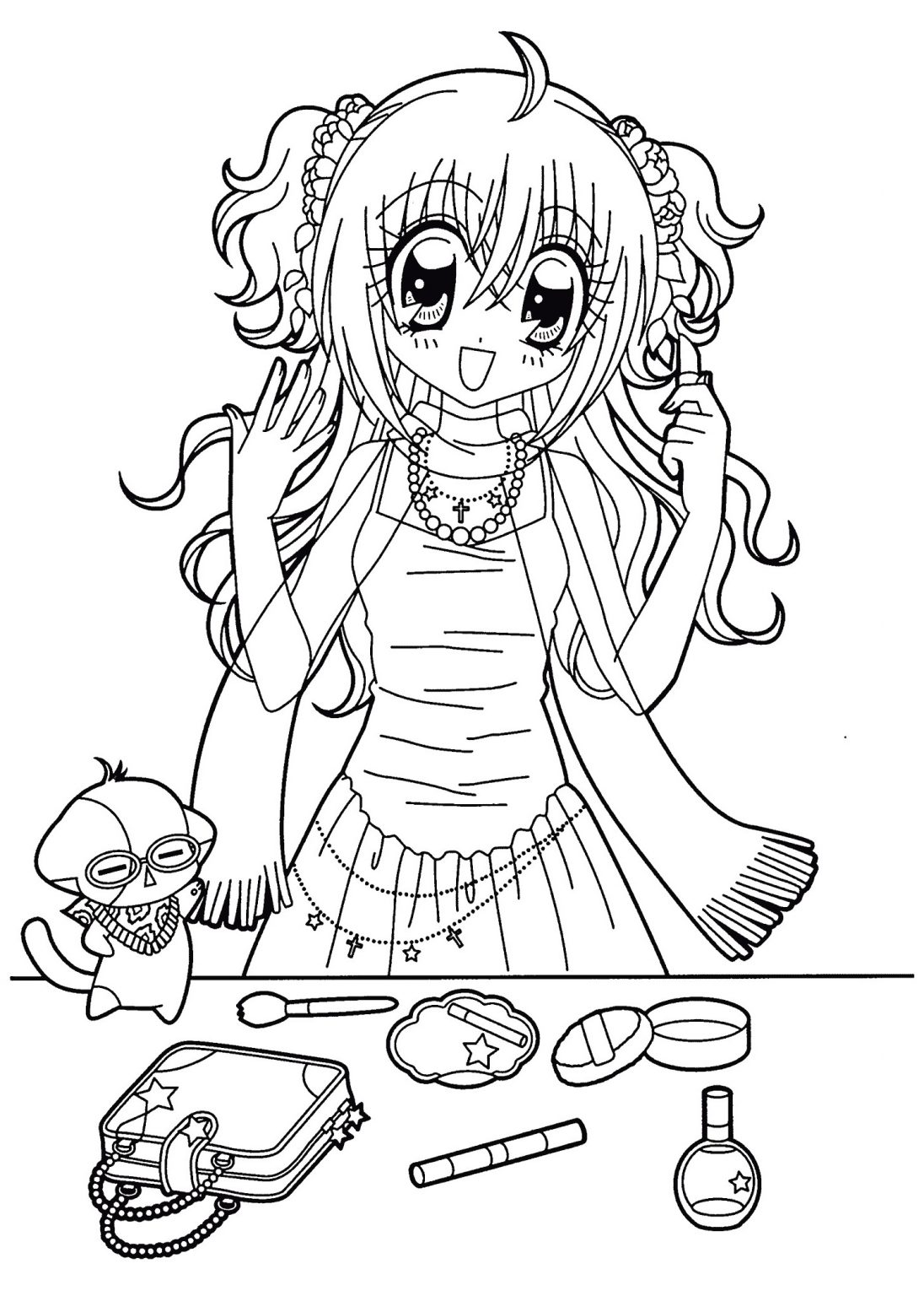 Coloriage De Fille Manga Luxe Photos 15 Coloriage De Princesse Manga A