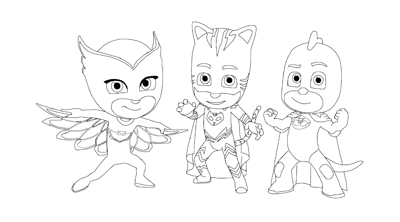 Coloriage Pijamask Bestof Stock Pj Masks Coloring Pages to and Print for Free
