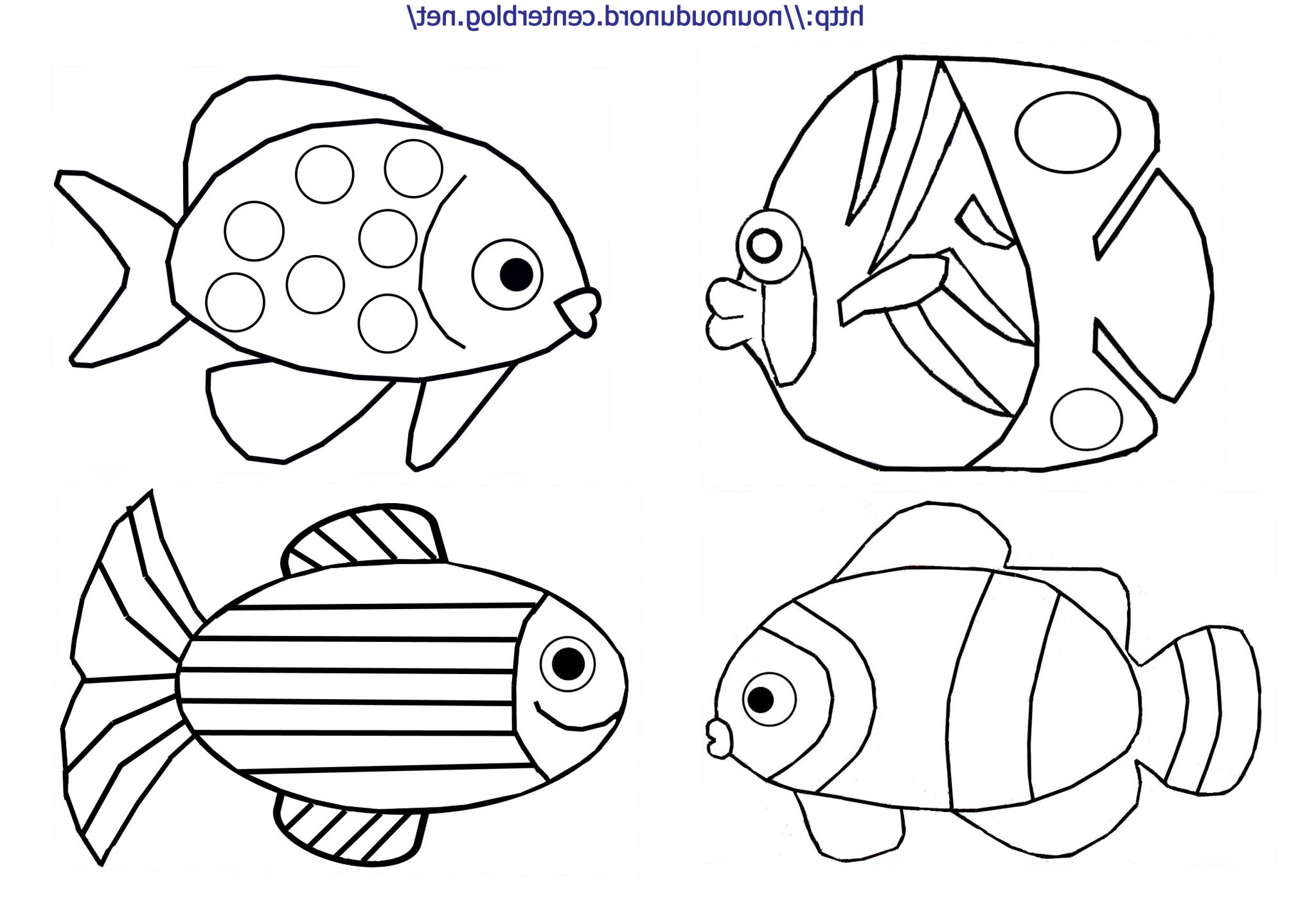 Dessin Poisson Rigolo Cool Photos  Coloriage  Poisson D 