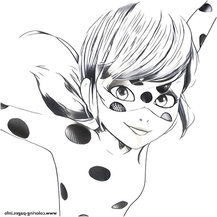 Lady Bug Dessin Luxe Galerie Miraculous Ladybug Face Coloring Pages Printable
