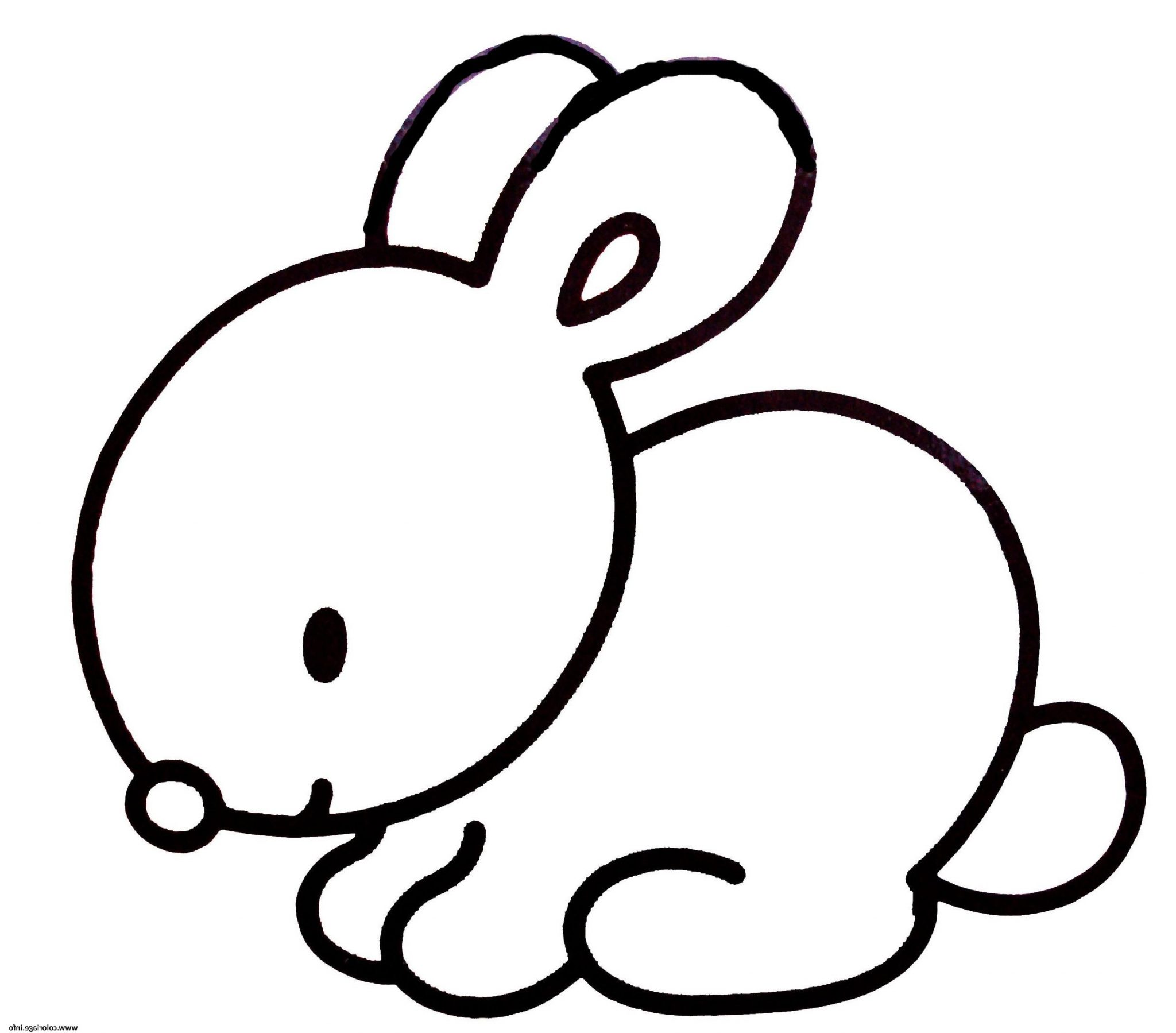 Lapin Dessin Simple Cool Photographie Coloriage Lapin ...