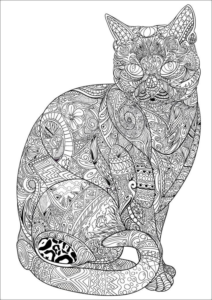 Mandala Chat à Imprimer Cool Image Épinglé Sur Color