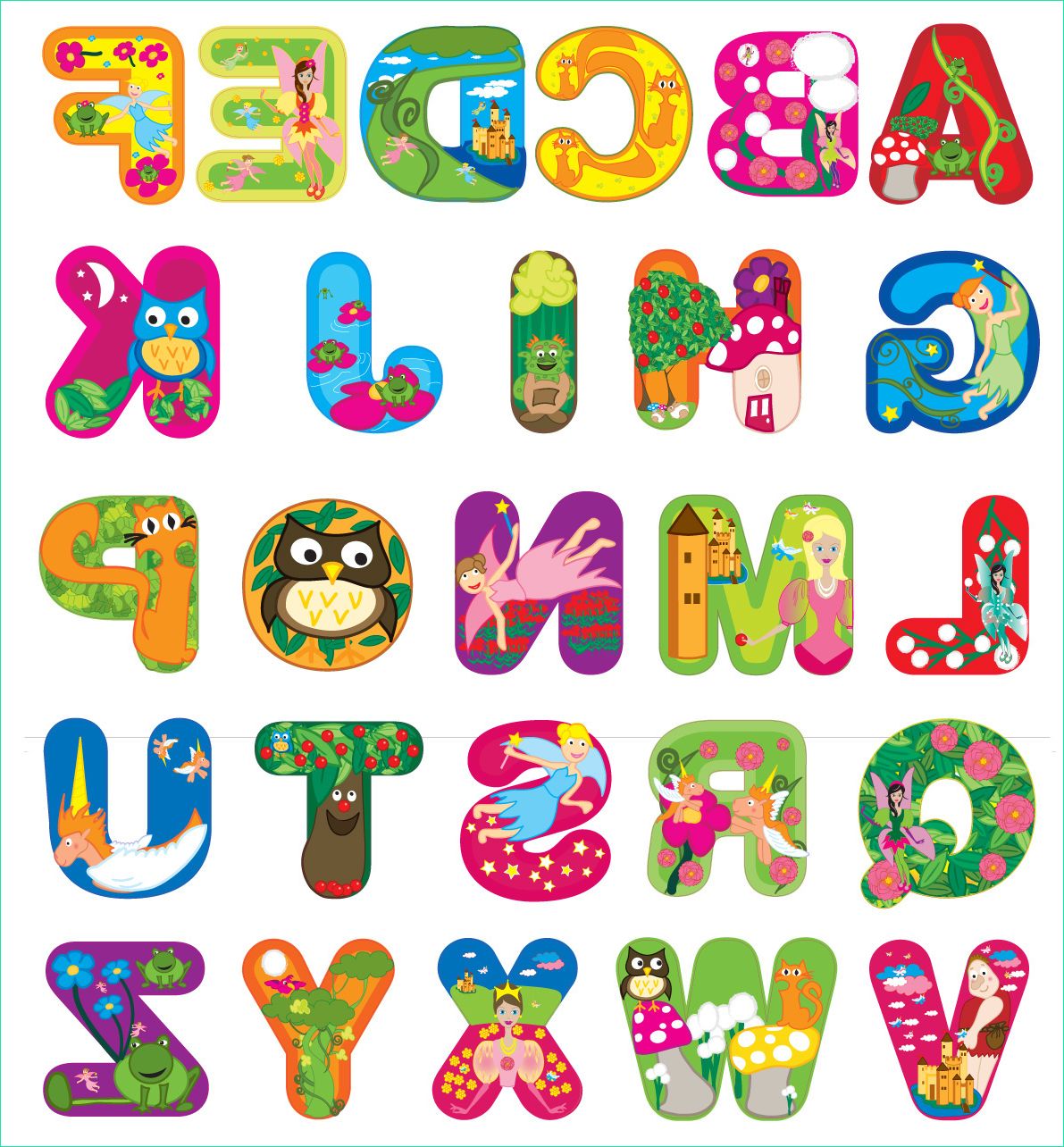 Alphabet original à Colorier Impressionnant Images Coloriage Alphabets à Imprimer
