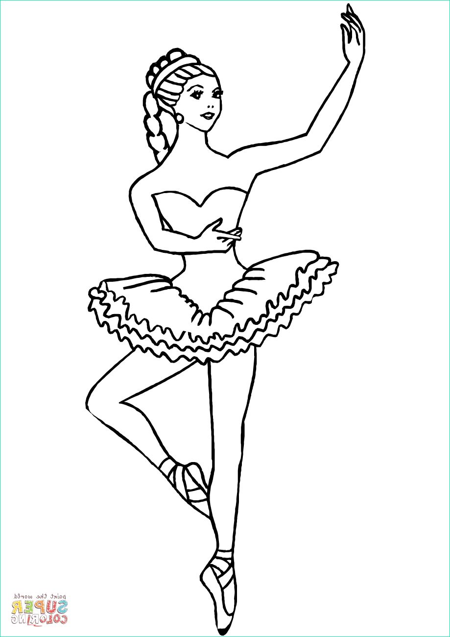 Ballerina Coloriage Beau Collection Dibujo De Bailarina Para Colorear