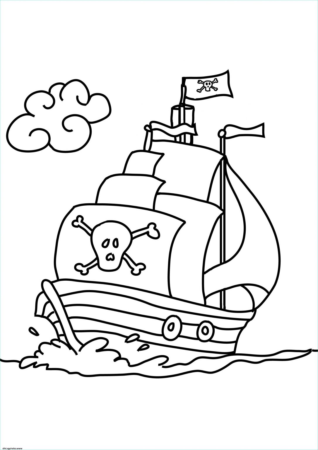 Bateau Dessin Facile Unique Photos Coloriage Bateau De Pirates Facile