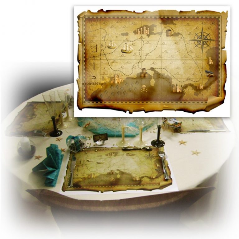 Carte Au Trésor De Pirate à Imprimer Impressionnant Photos Set De Table
