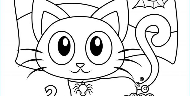 Chat Halloween Dessin Impressionnant Stock Coloriage Halloween Boo Chat