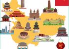 Chine Dessin Impressionnant Photos Carte De Dessin Animé De Chine Vecteurs Libres De Droits