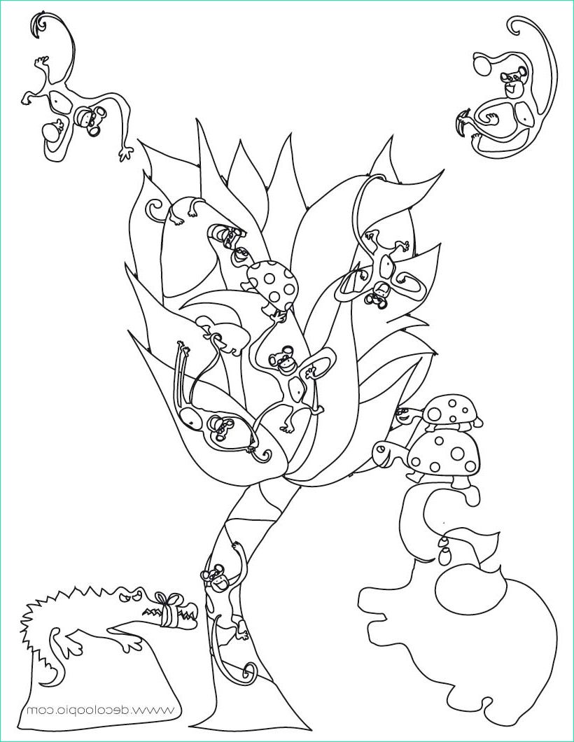 Coloriage Animaux Jungle Beau Collection Coloriages Coloriage D Animaux De La Jungle Fr Hellokids