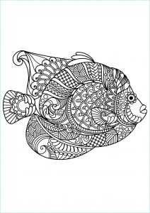 Coloriage Aquarium Beau Stock Free Book Fish Fishes Adult Coloring Pages