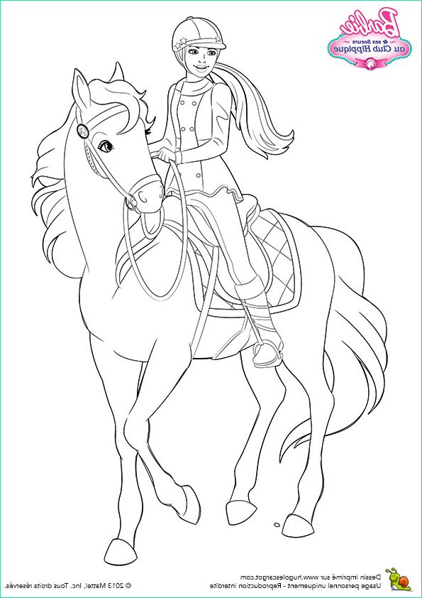 Coloriage Barbie Cheval Bestof Collection Coloriage De Barbie Cheval A Colorier Dessin De Stacie