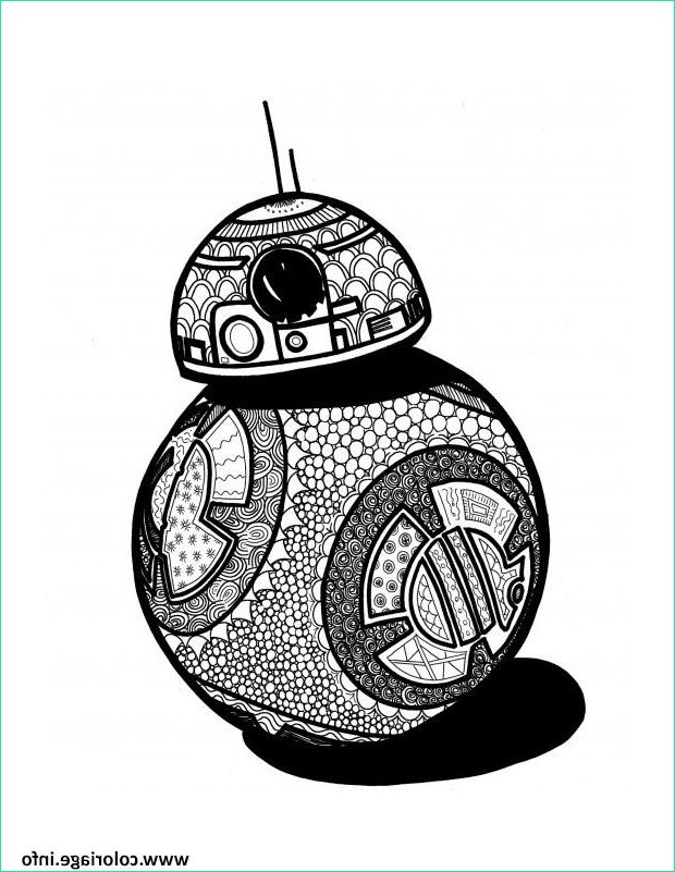 Coloriage Bb8 Luxe Image Coloriage Bb8 Starwars Adulte Dessin