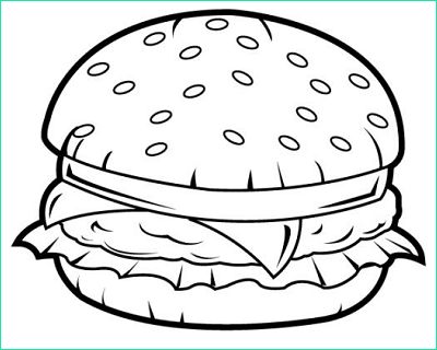 Coloriage Burger Beau Collection Coloriage Hamburger
