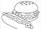 Coloriage Burger Élégant Photos Very Cheesy and Spicy Burger & Hotdog Colouring Pages