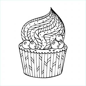 Coloriage Cup Cake Beau Photographie Simple Cupcake à Colorier Coloriage Cupcakes Et Gateaux