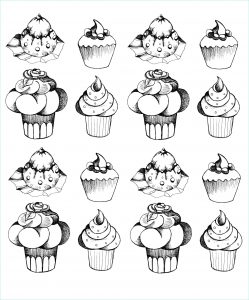 Coloriage Cup Cake Cool Photos Appetizing Cupcakes Cupcakes Adult Coloring Pages