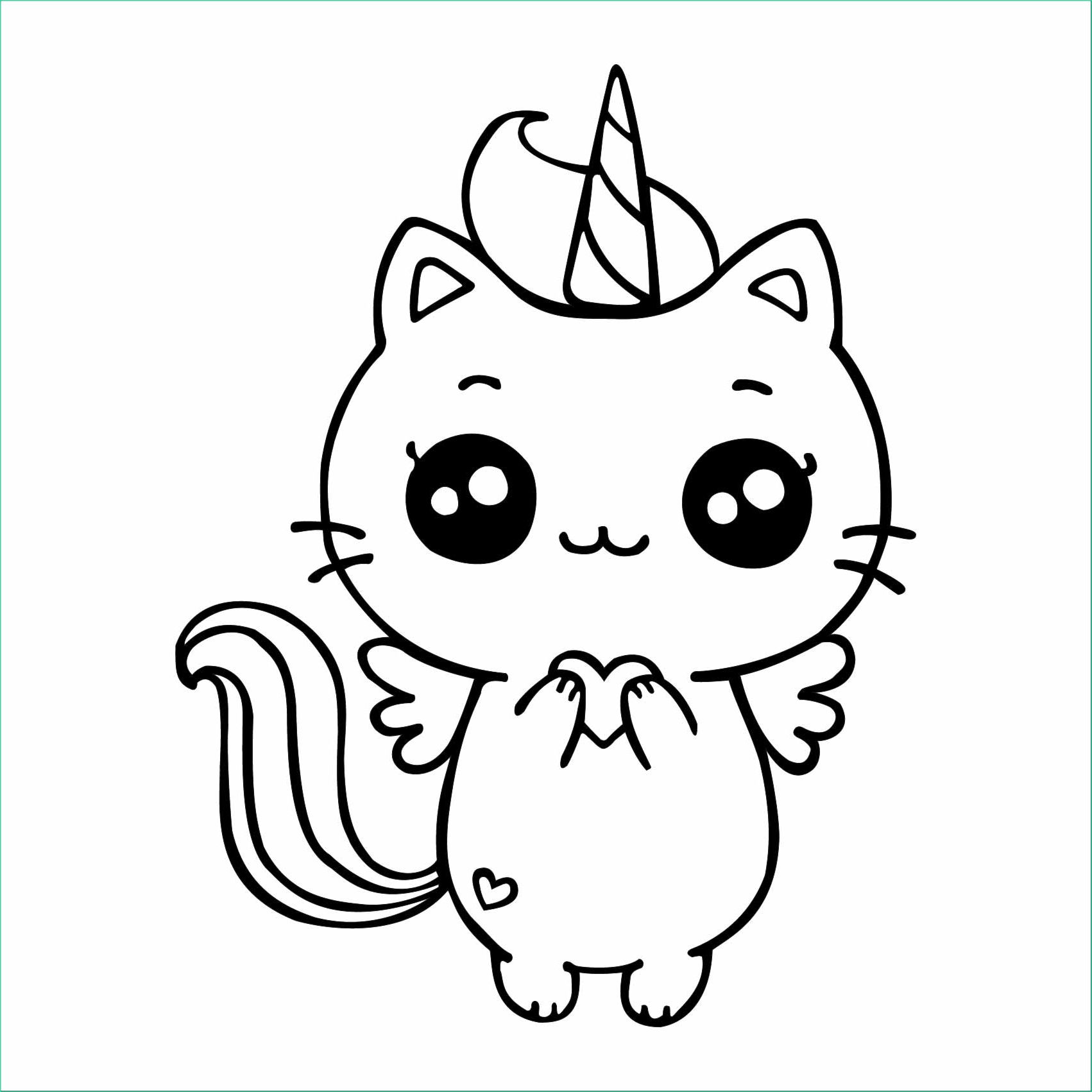 dessin mignon chat kawaii