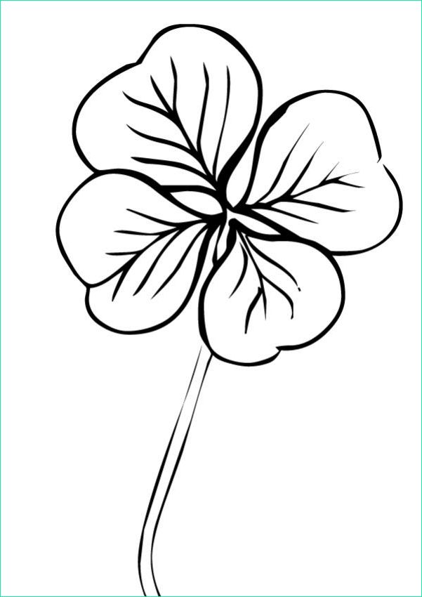 Coloriage Fleur Simple Élégant Images Fleurs Facile A Dessiner