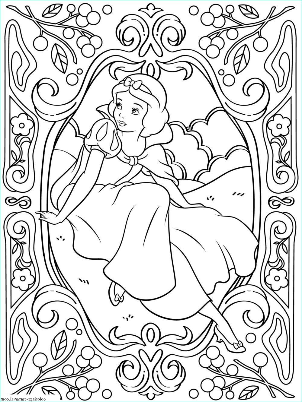 Coloriage Mandala De Princesse à Imprimer Beau Image Coloriage Mandala Disney Princesse Blanche Neige Dessin