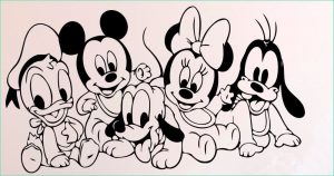 Coloriage Mickey Bébé Bestof Galerie Pas Cher Mickey Mouse Et Donald Duck Wall Sticker Cartoon