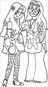 Coloriage Peace and Love Beau Photos Hippie Coloring Pages Printable Coloring Pages
