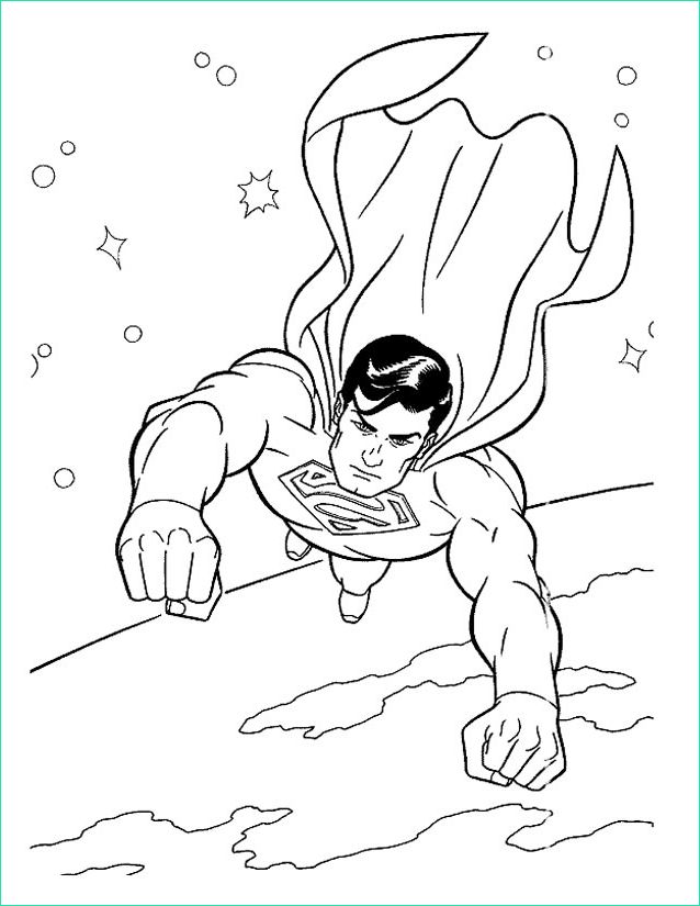 Coloriage Super Héro Luxe Stock Coloriage Superman à Imprimer Gratuitement