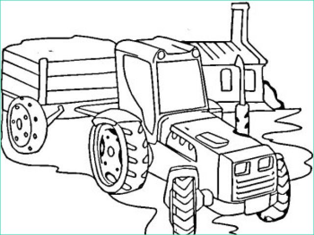 Coloriage Tracteur Avec Remorque Bestof Image Tracteur Avec Remorque A Colorier tout Degorgement