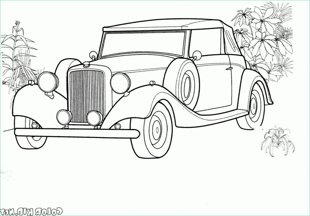 Coloriage Voiture Ancienne Élégant Collection Coloriage Voitures