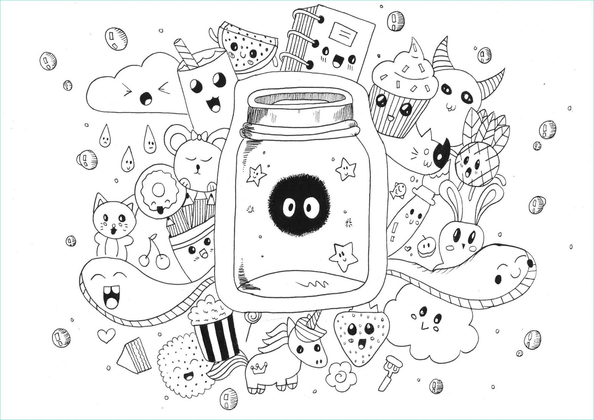 9 Inspirant De Coloriages Kawaii A Imprimer Photos  Coloriage  Coloriage