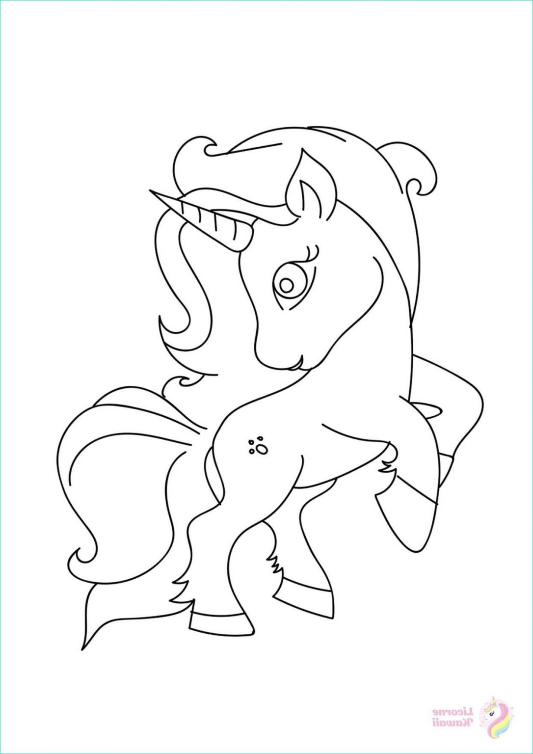 Dessin A Imprimer De Licorne Kawaii Bestof Images Coloriage Licorne