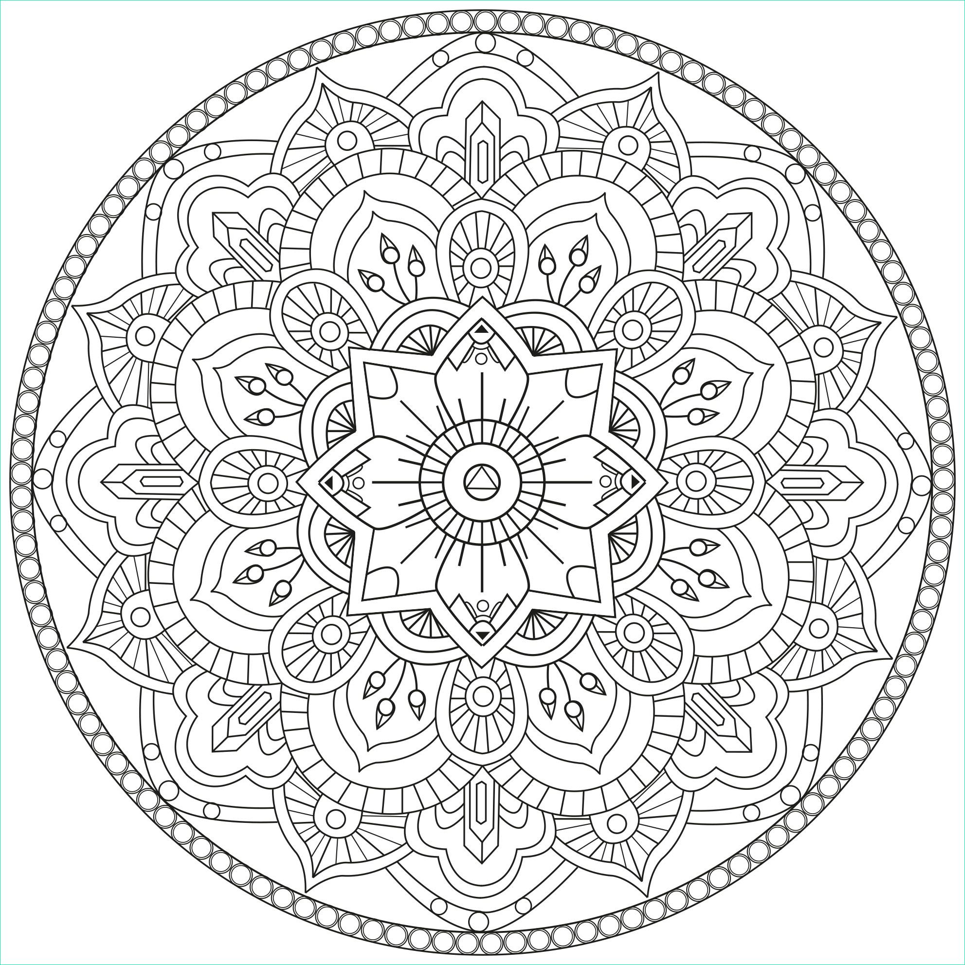 Dessin A Imprimer Mandala Fleur Luxe Photos 10 Imprimer Coloriage Mandala Gratuit