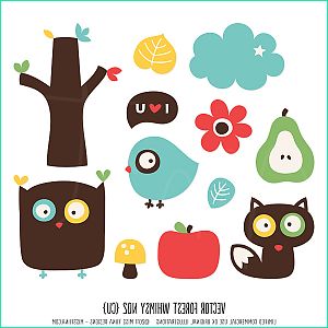 Dessin Animaux Rigolo Inspirant Collection forest Whimsy Bundle ·cu· Miss Tiina