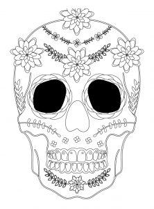 Dessin D&amp;#039;halloween Qui Fait Peur Impressionnant Images Sugar Skull Coloriage Halloween A Imprimer Qui Fait Peur