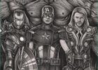 Dessin De Avengers Nouveau Stock the Avengers Graphite Drawing by Pen Tacular Artist On