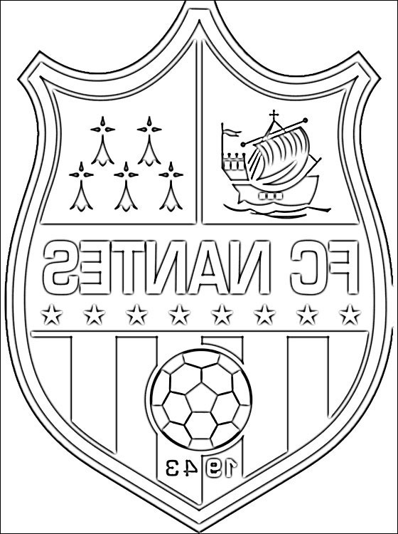 Dessin De Foot Logo Bestof Stock Emblem Of Fc Nantes Coloring Page