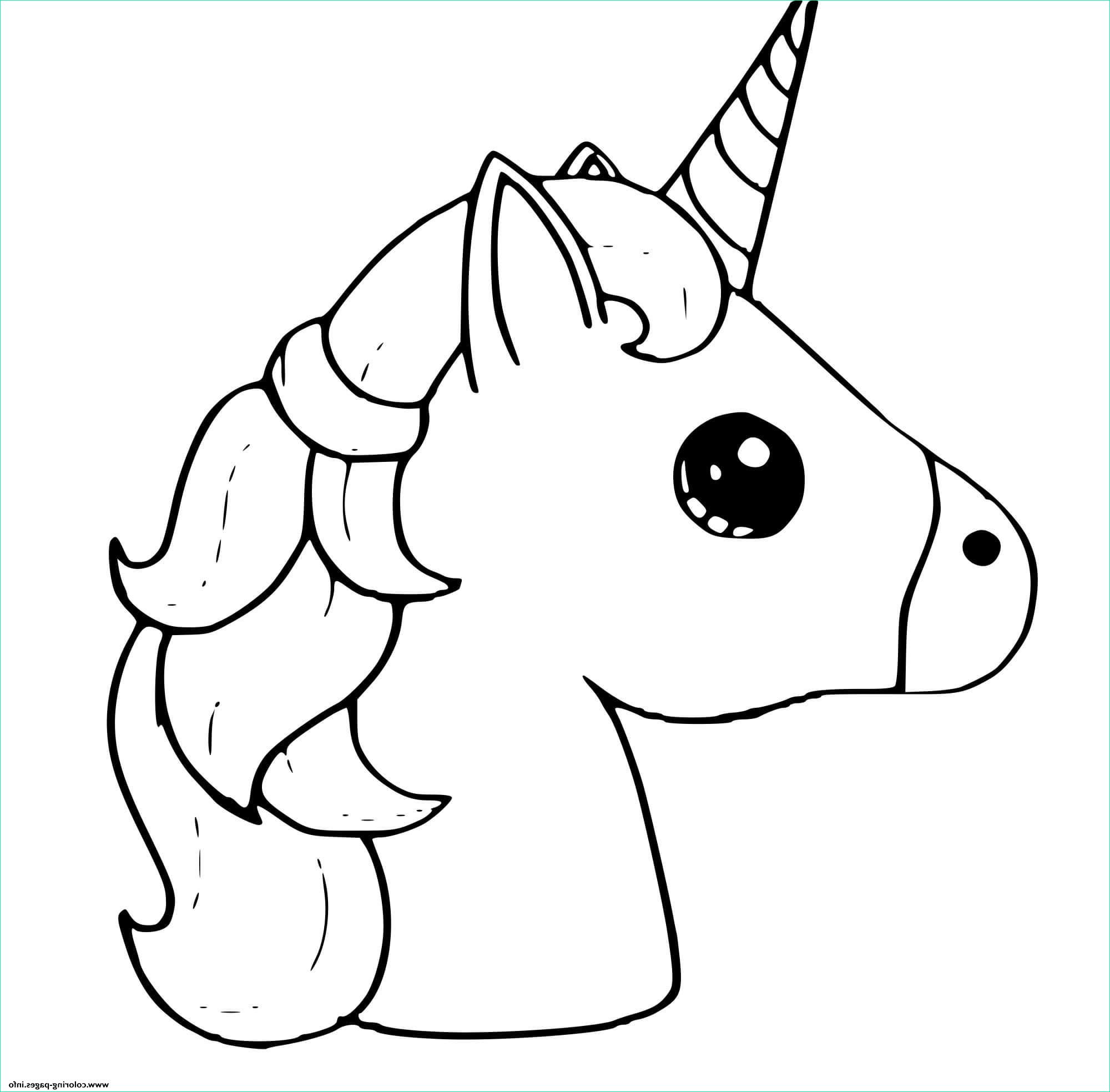 Dessin De Licorne Emoji Impressionnant Image Cute Unicorn Emoji Kawaii Coloring Pages Printable