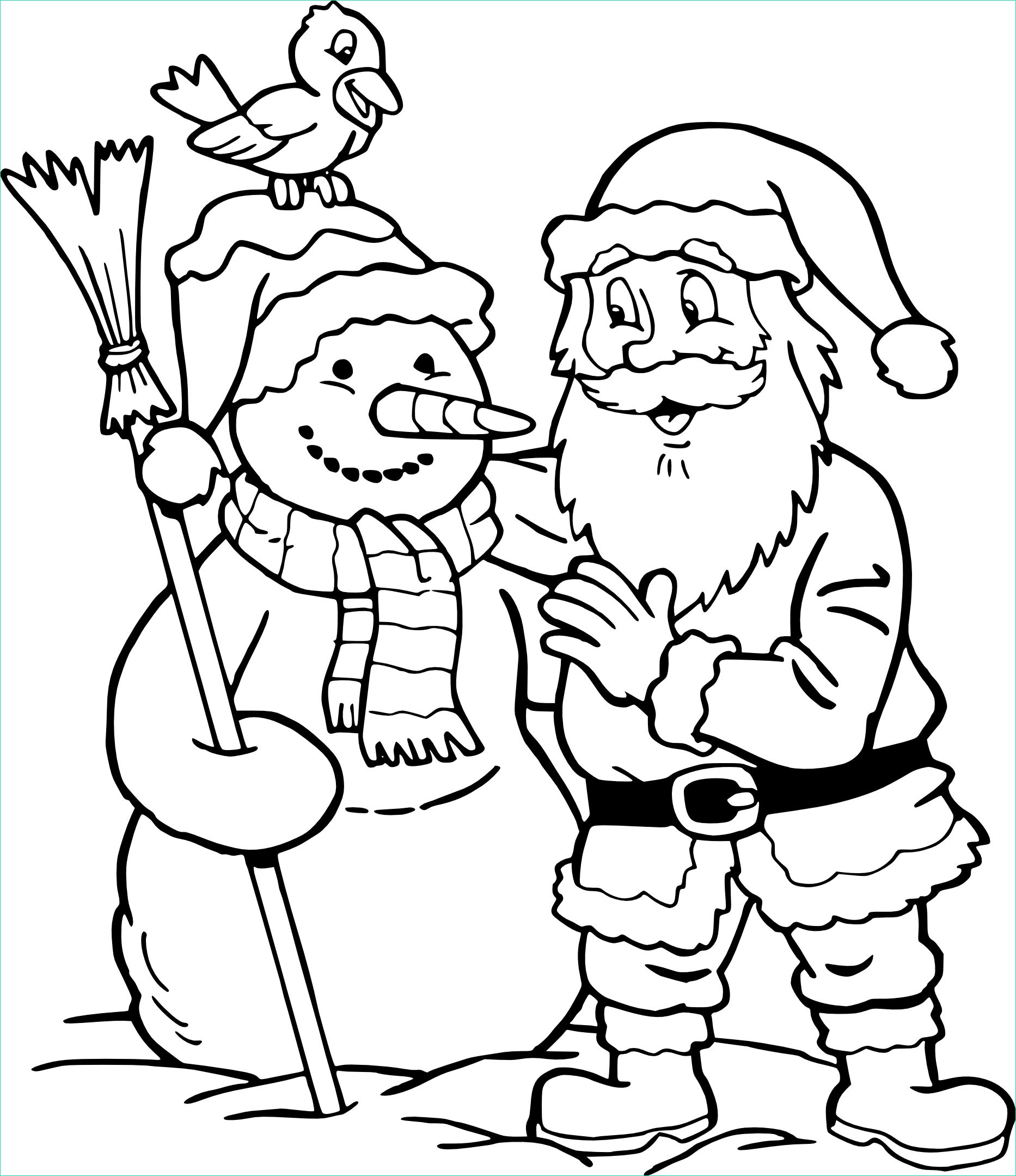 Dessin De Noel A Colorier Bonhomme De Neige Bestof Photos Coloriage Père Noël Et Bonhomme De Neige à Imprimer