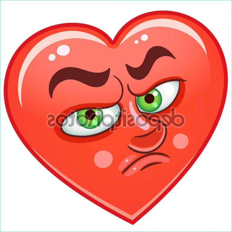 Dessin Emoji Coeur Beau Stock Cœur Des émoticônes Emoji De Smiley — Image Vectorielle
